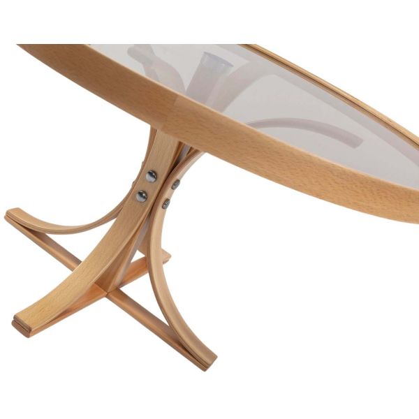 Table basse en bois et verre trempé Boston - 299