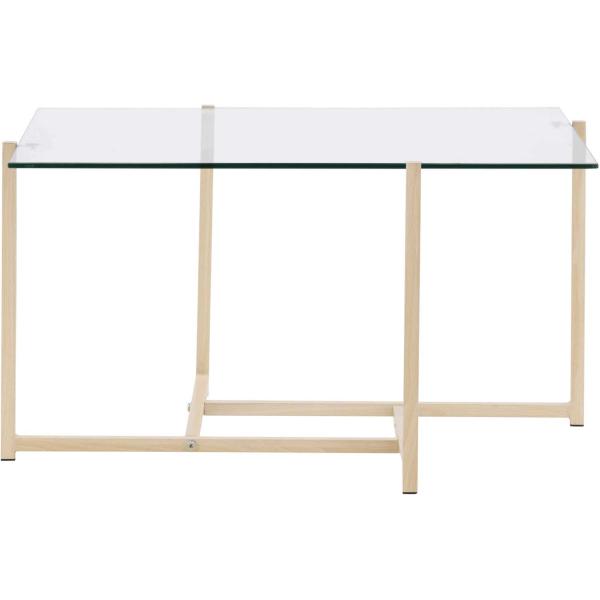 Table basse carré en verre 80 x 80 cm Hybrid - 179