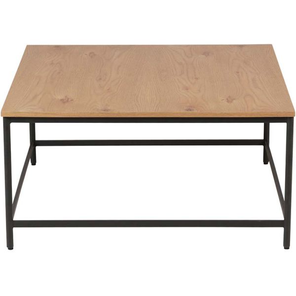 Table basse carrée en bois et métal Allure - ZAGO