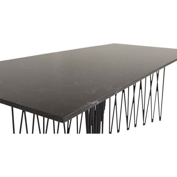 Table basse effet granit en acier Stone - 5