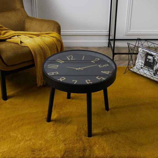 Table basse horloge silencieuse Lounge 50 cm - THE HOME DECO FACTORY