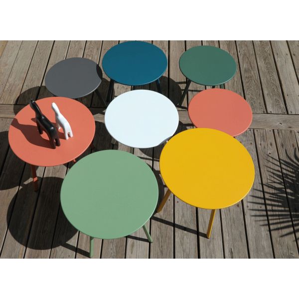 Table basse de jardin en acier Massai 45 cm - PROLOISIRS