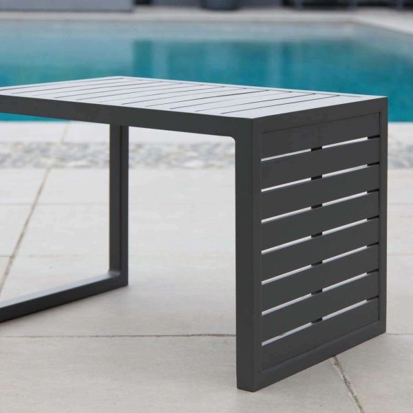 Table basse de jardin en aluminium 2 positions Lou - PRL-1523