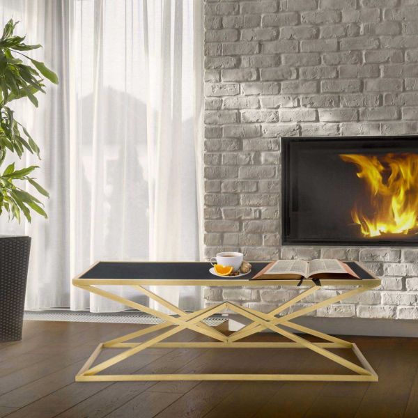 Table basse en métal Piramid 110 x 60 x 45 cm - MAURO FERRETTI