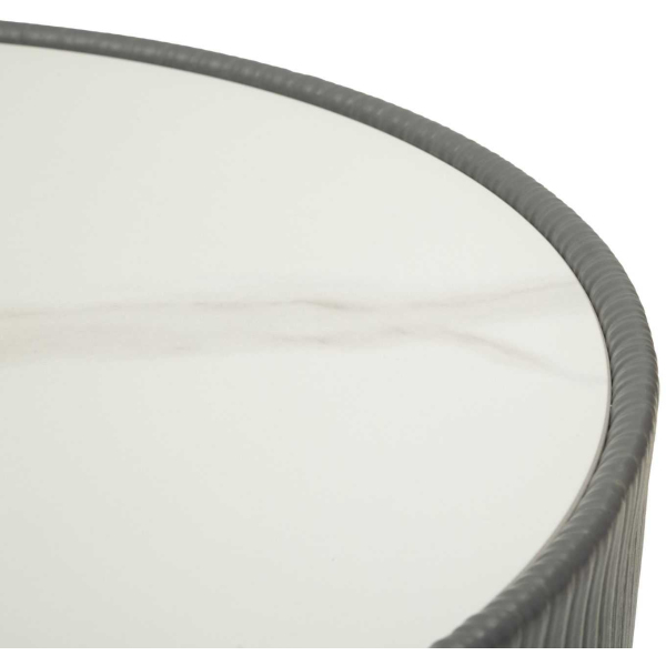 Table basse en métal et céramique Elge 46 x 45 cm - 5