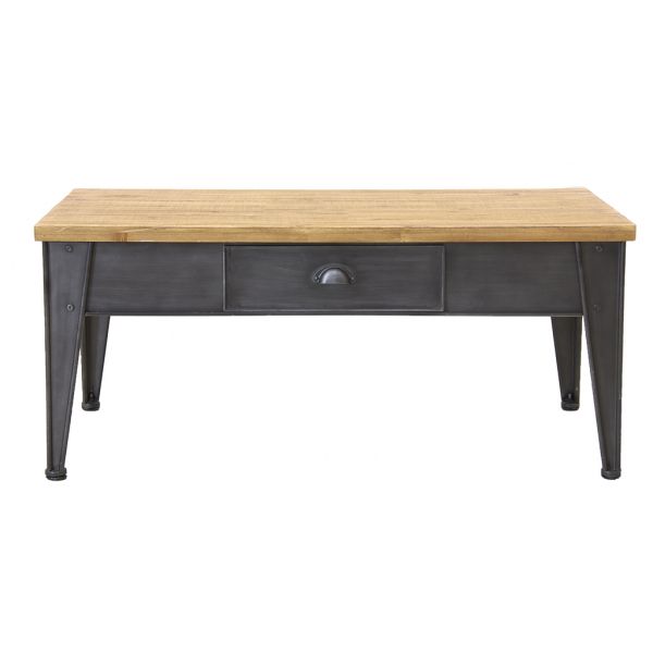 Table basse en métal et sapin - 359