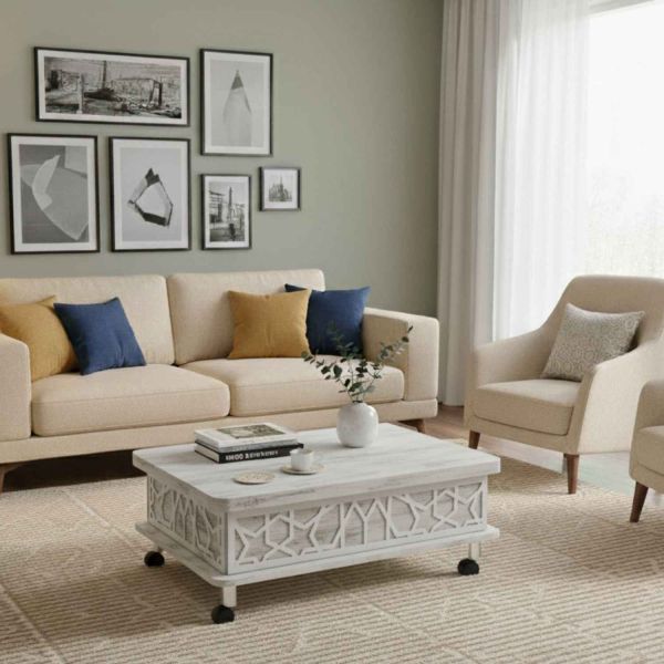 Table basse modulable en agglomeré Adt - HANAH HOME