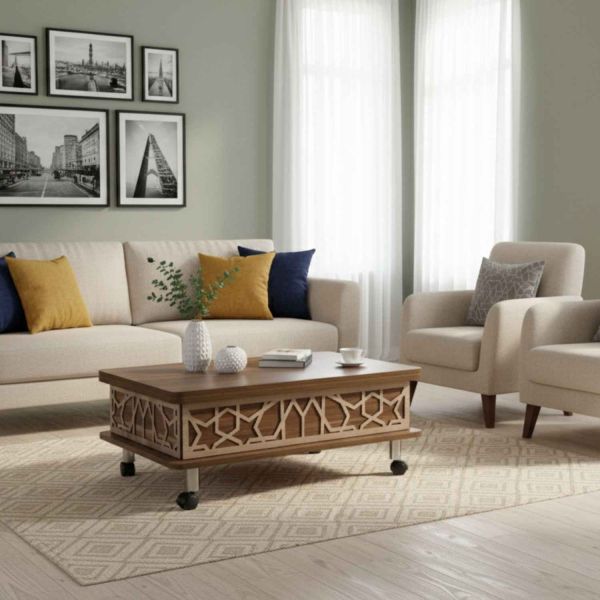 Table basse modulable en agglomeré Adt - HANAH HOME