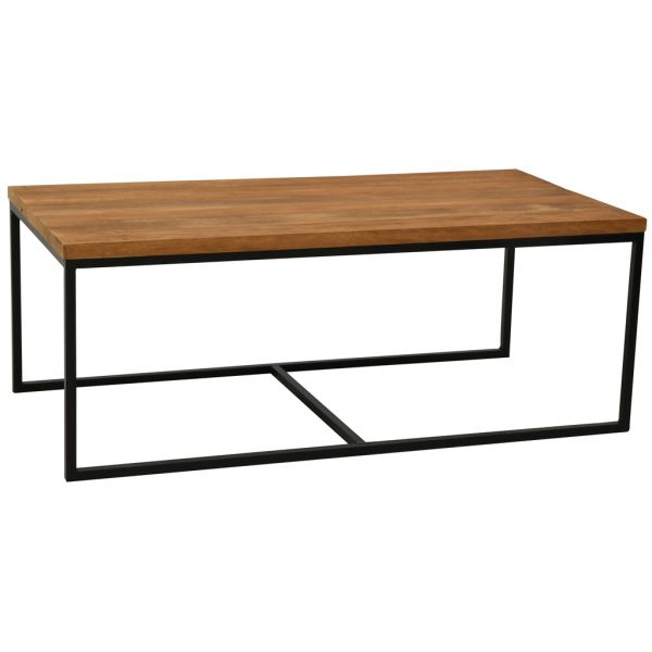 Tables basses modulables en bois recyclé et métal LOFT (Lot de 3) - AUB-4470