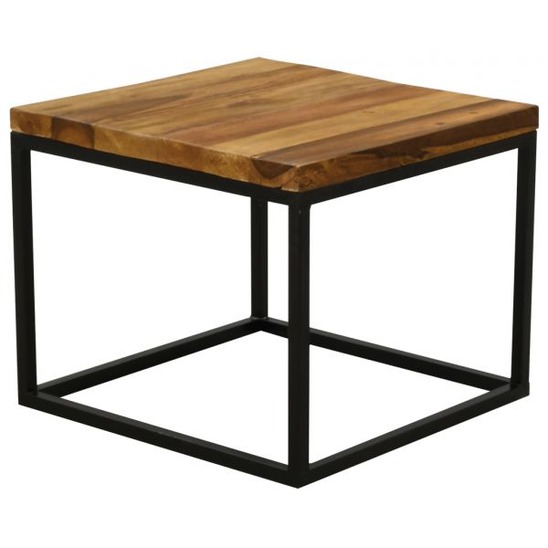 Tables basses modulables en bois recyclé et métal LOFT (Lot de 3) - 609