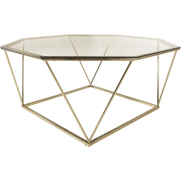 Table basse octogonale en verre Osterlen - 329