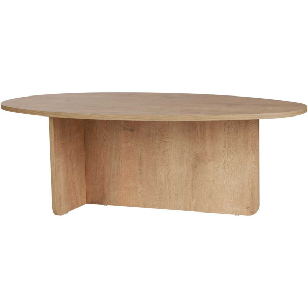 Table basse ovale en aggloméré Orba