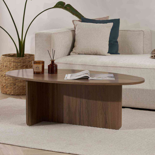 Table basse ovale en aggloméré Orba - 8