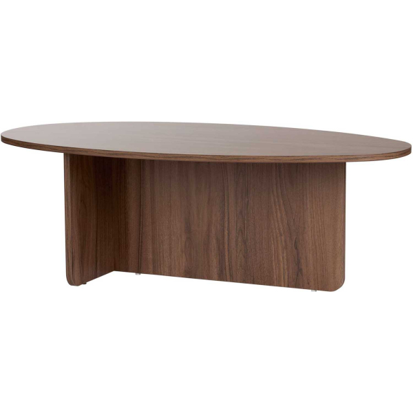 Table basse ovale en aggloméré Orba
