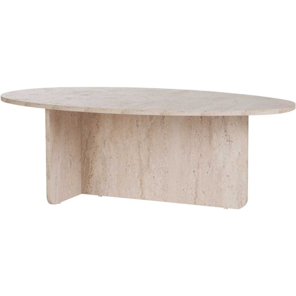 Table basse ovale en aggloméré Orba