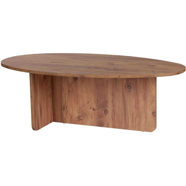 Table basse ovale en aggloméré Orba