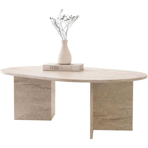Table basse ovale en aggloméré Oscar - 5
