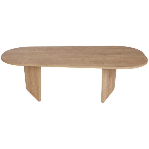Table basse ovale en aggloméré Ovalis