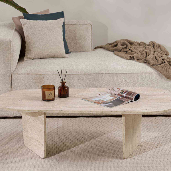 Table basse ovale en aggloméré Ovalis - 8