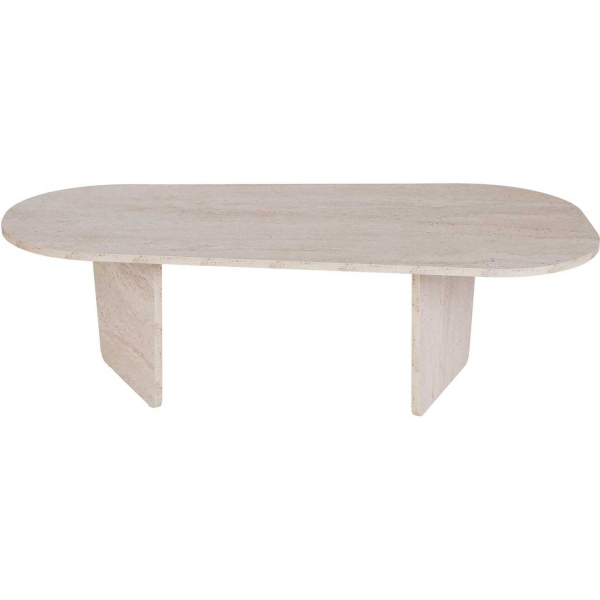 Table basse ovale en aggloméré Ovalis