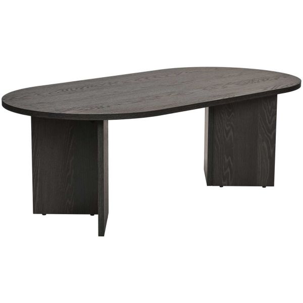 Table basse ovale en aggloméré Sable