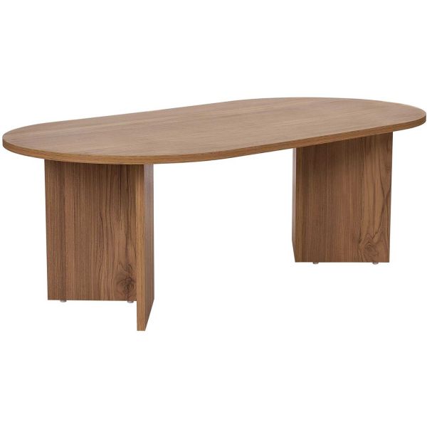 Table basse ovale en aggloméré Sable