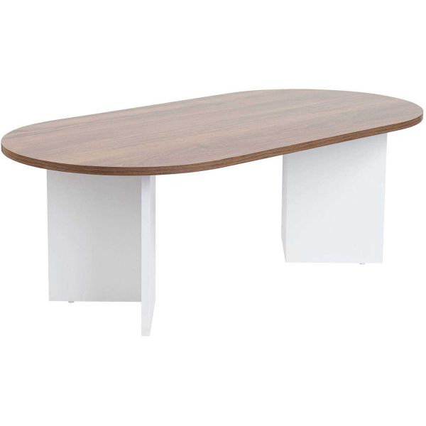 Table basse ovale en aggloméré Sable