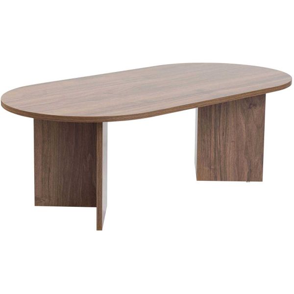 Table basse ovale en aggloméré Sable