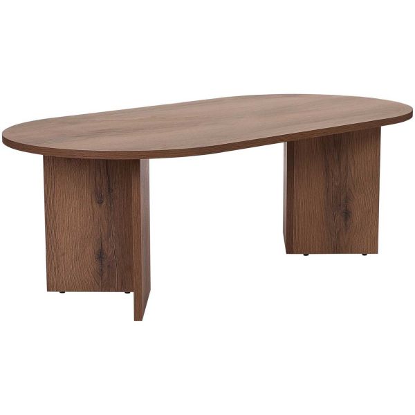 Table basse ovale en aggloméré Sable