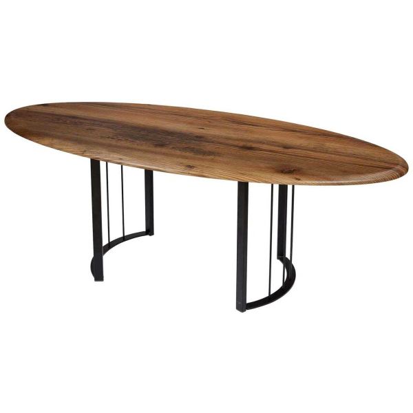 Table basse ovale en aggloméré Tito - HANAH HOME