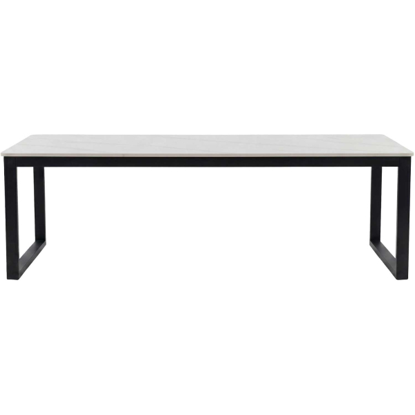 Table basse 120 x 60 cm en pierre frittée Estelle - VEN-1228