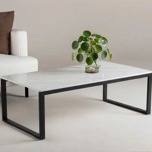 Table basse 120 x 60 cm en pierre frittée Estelle - VENTURE HOME