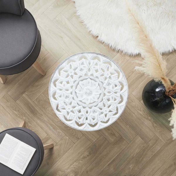Table basse plateau arabesque 50 cm - 6