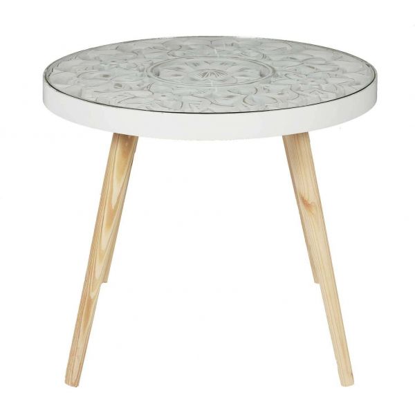 Table basse plateau arabesque 50 cm - CMP-3986