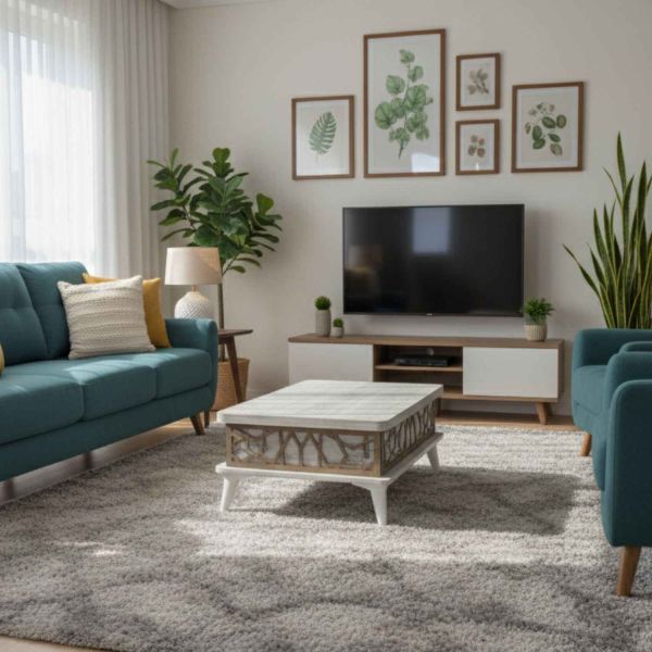 Table basse avec plateau modulable Ada - HANAH HOME