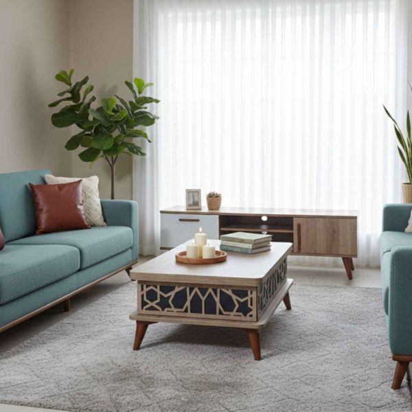 Table basse avec plateau modulable Ada - HANAH HOME