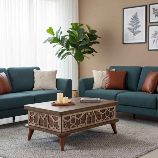 Table basse avec plateau modulable Ada - HANAH HOME