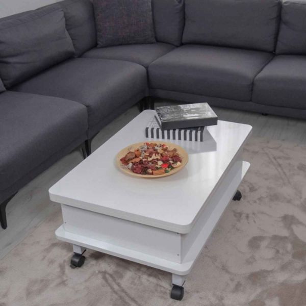 Table basse avec plateau modulable Dy Adt - HANAH HOME