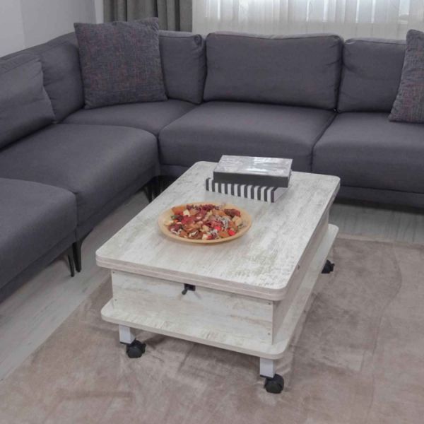 Table basse avec plateau modulable Helsinki - 6