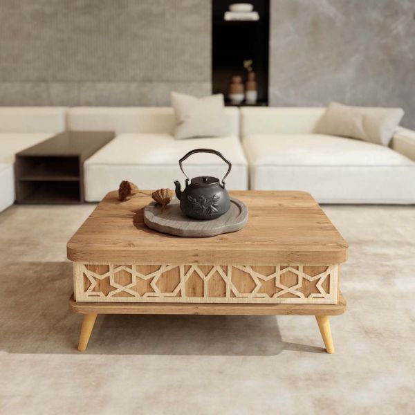 Table basse avec plateau modulable Ottowa Ada - HANAH HOME