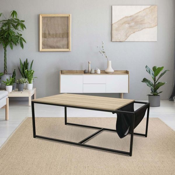 Table basse avec porte-revues intégré Nate - THE HOME DECO FACTORY