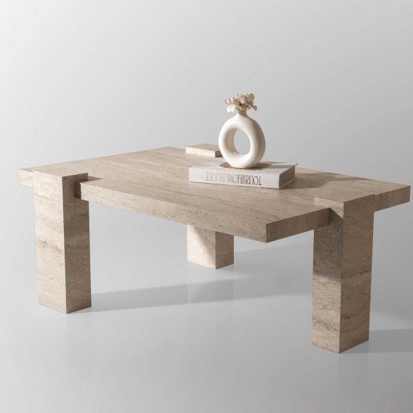 Table basse rectangulaire en aggloméré Diamond - HANAH HOME