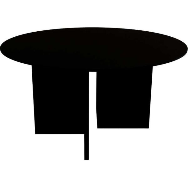 Table basse ronde 80 cm en aggloméré Leo