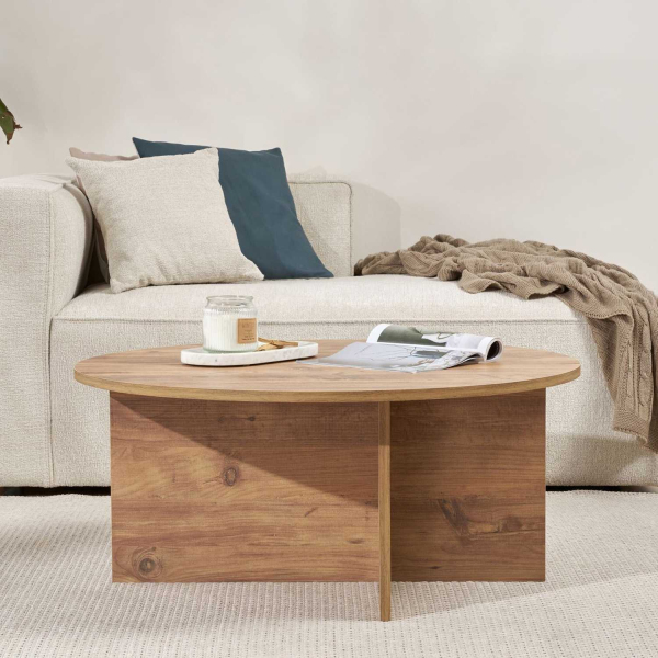 Table basse ronde en aggloméré Soleil - 99,90