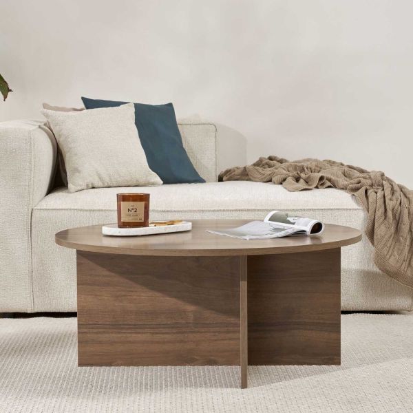 Table basse ronde en aggloméré Soleil - 99,90