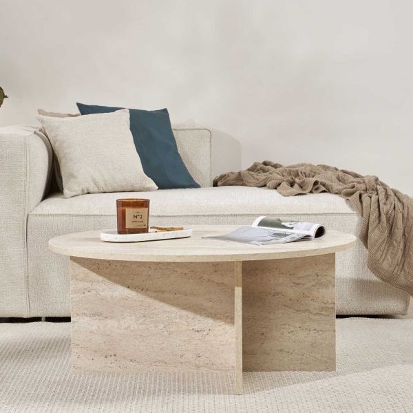 Table basse ronde en aggloméré Soleil - 99,90