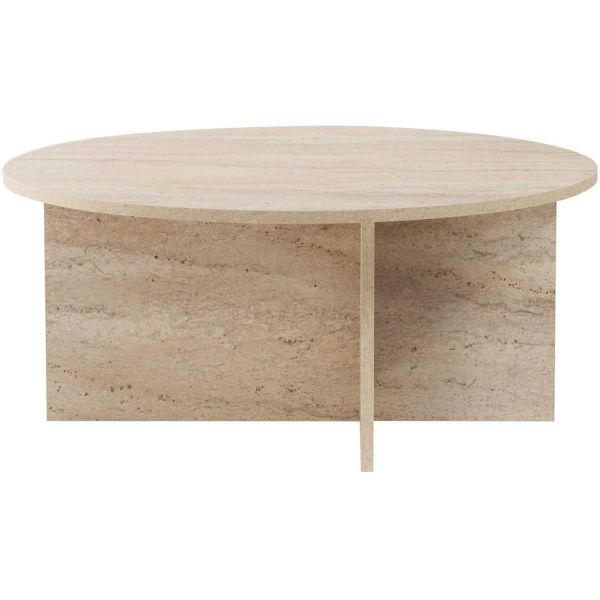 Table basse ronde en aggloméré Soleil