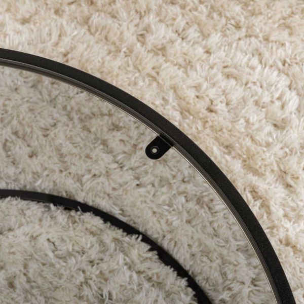 Table basse ronde en métal et verre Aurum - 82,90