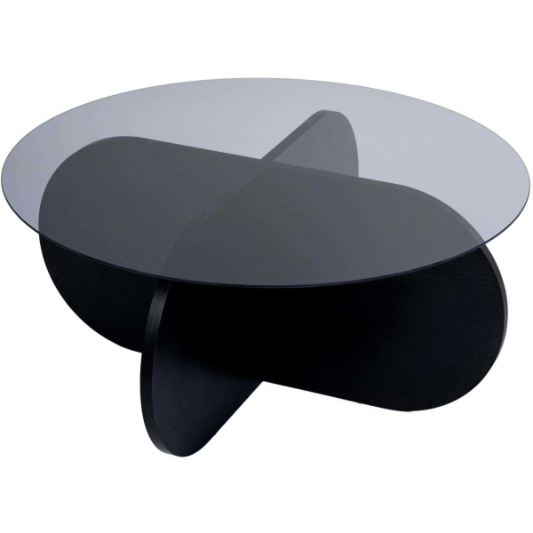 Table basse ronde en verre Aeris