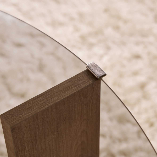 Table basse ronde en verre Clara - 109